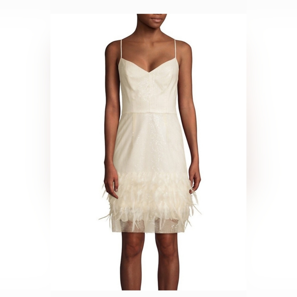 Milly Evening Feathers Dress size 2. Gorgeous and very elegant